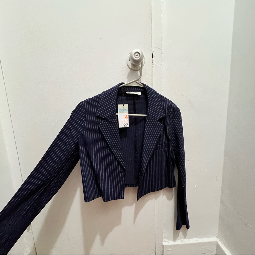 Primark Cares Striped Cropped Blazer Size US 4